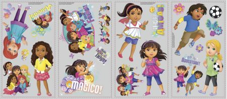 ROOMMATES DORA THE EXPLORER AND FRIENDS REMOVABLE WALL STICKERS - 20 STICKERS