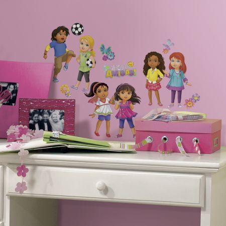 ROOMMATES DORA THE EXPLORER AND FRIENDS REMOVABLE WALL STICKERS - 20 STICKERS