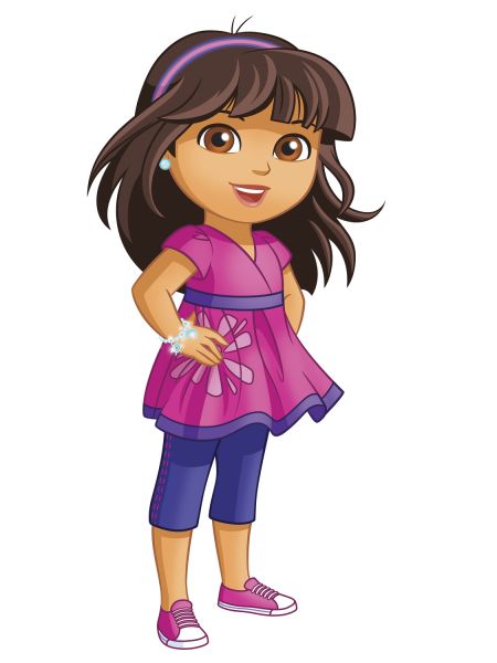 ROOMMATES DORA THE EXPLORER GIANT REMOVABLE WALL STICKERS - 12 STICKERS