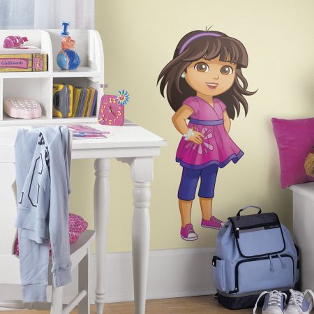 ROOMMATES DORA THE EXPLORER GIANT REMOVABLE WALL STICKERS - 12 STICKERS