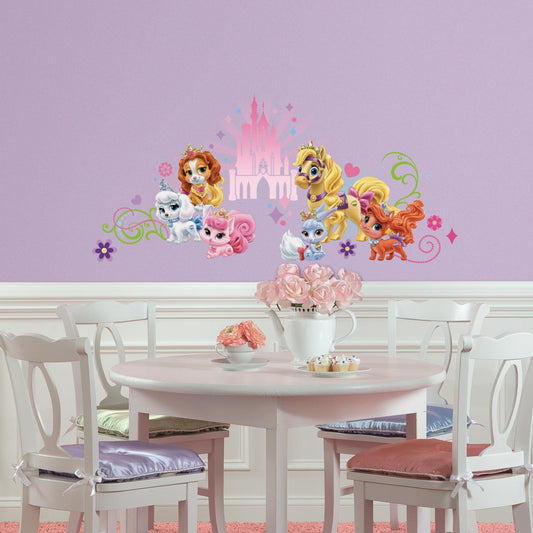 ROOMMATES DISNEY PRINCESS PALACE PETS GIANT REMOVABLE WALL STICKERS - 23 STICKERS