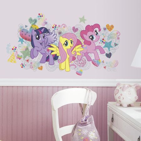 ROOMMATES MY LITTLE PONY GIANT REMOVABLE WALL STICKERS - 6 STICKERS