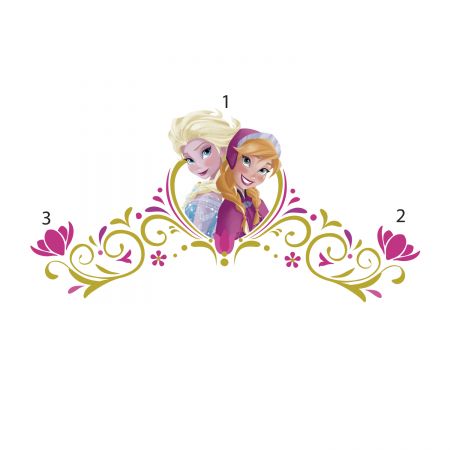 ROOMMATES DISNEY FROZEN PERSONALIZED ALPHABET GIANT REMOVABLE WALL STICKERS - 146 STICKERS