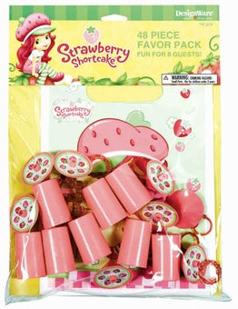 STRAWBERRY SHORTCAKE VALUE PACK - 48 PARTY FAVORS