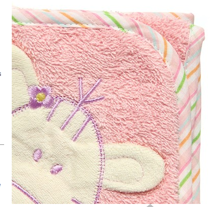 SNUGZEEZ HOODED TOWEL - PINK ZEBRA