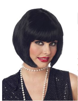 ADULT FUN WIG - BLACK FLAPPER