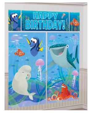 FINDING DORY SCENE SETTERS WALL DECORATING KIT - 5 PIECES