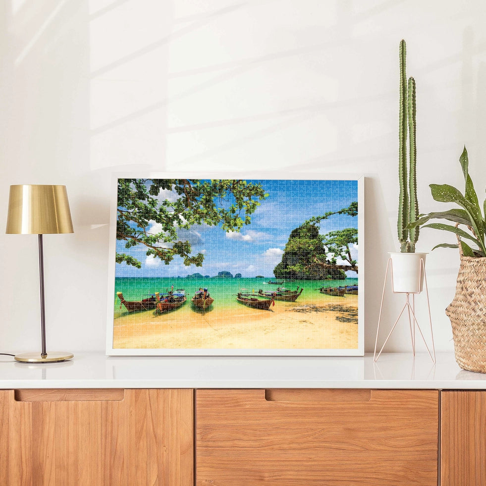HINKLER LONGTAIL BOATS KRABI THAILAND JIGSAW PUZZLE - 1000 PIECES