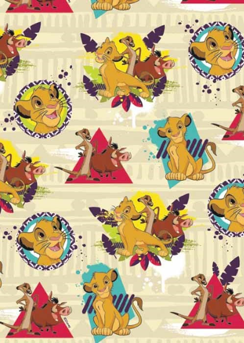 GIFT WRAP - DISNEY LION KING