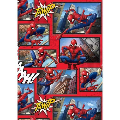 GIFT WRAP - MARVEL SPIDERMAN RED
