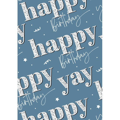 GIFT WRAP - HAPPY BIRTHDAY RETRO