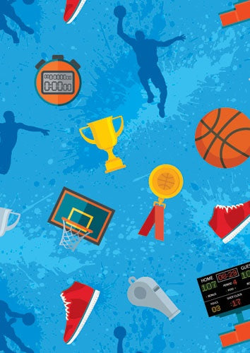 GIFT WRAP - BASKETBALL