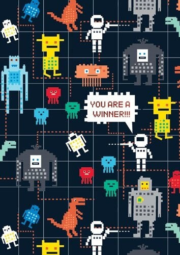 GIFT WRAP - ROBOT PIXELS