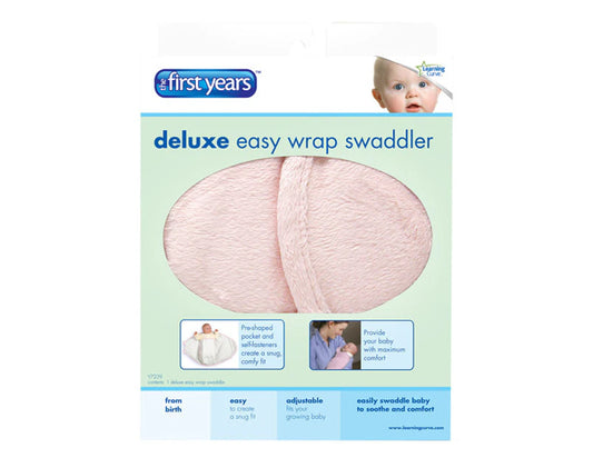 THE FIRST YEARS DELUXE EASY WRAP SWADDLER - PINK