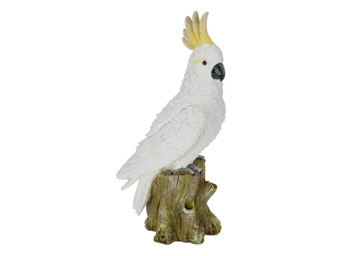 COCKATOO BIRD ON TREE TRUNK ORNAMENT - 30CM