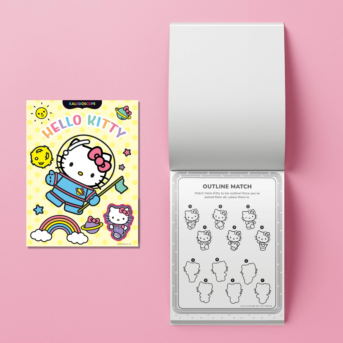 HINKLER KALEIDOSCOPE COLOURING KIT HELLO KITTY