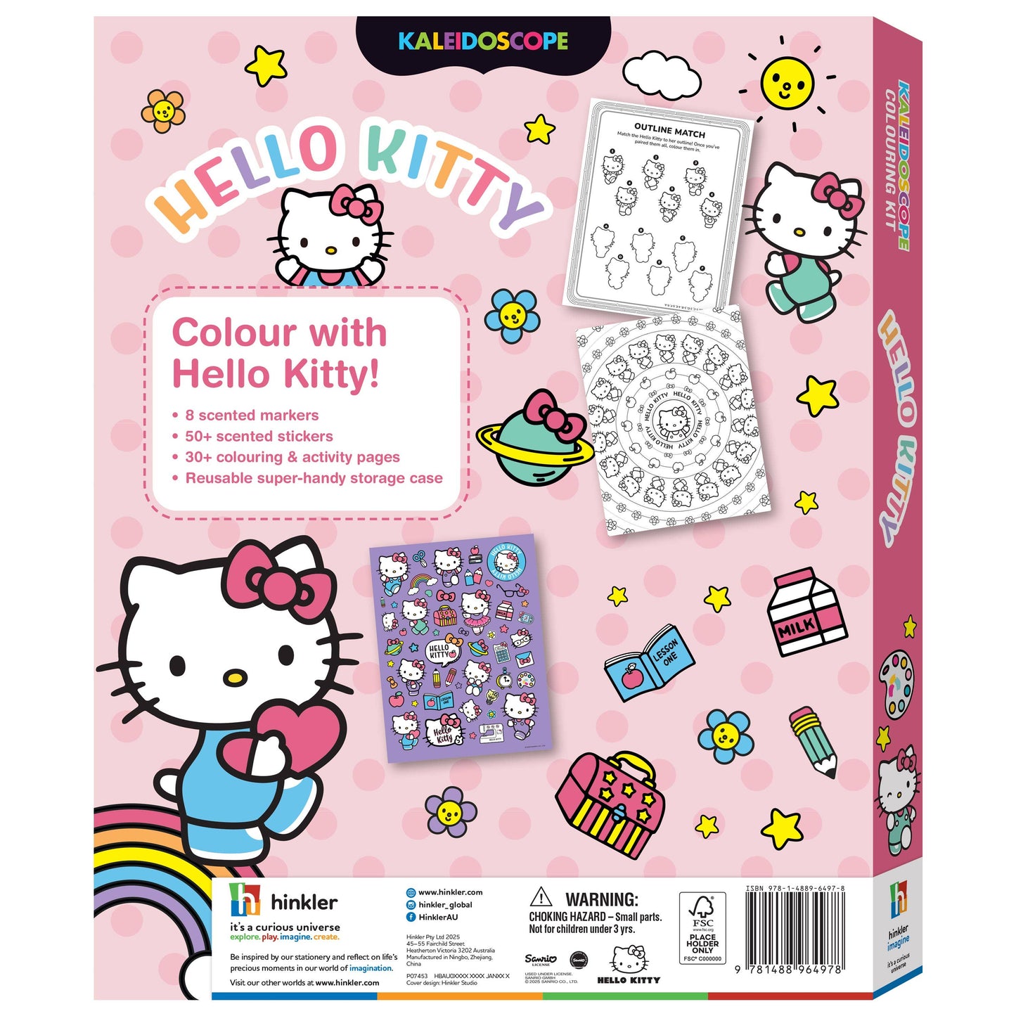 HINKLER KALEIDOSCOPE COLOURING KIT HELLO KITTY