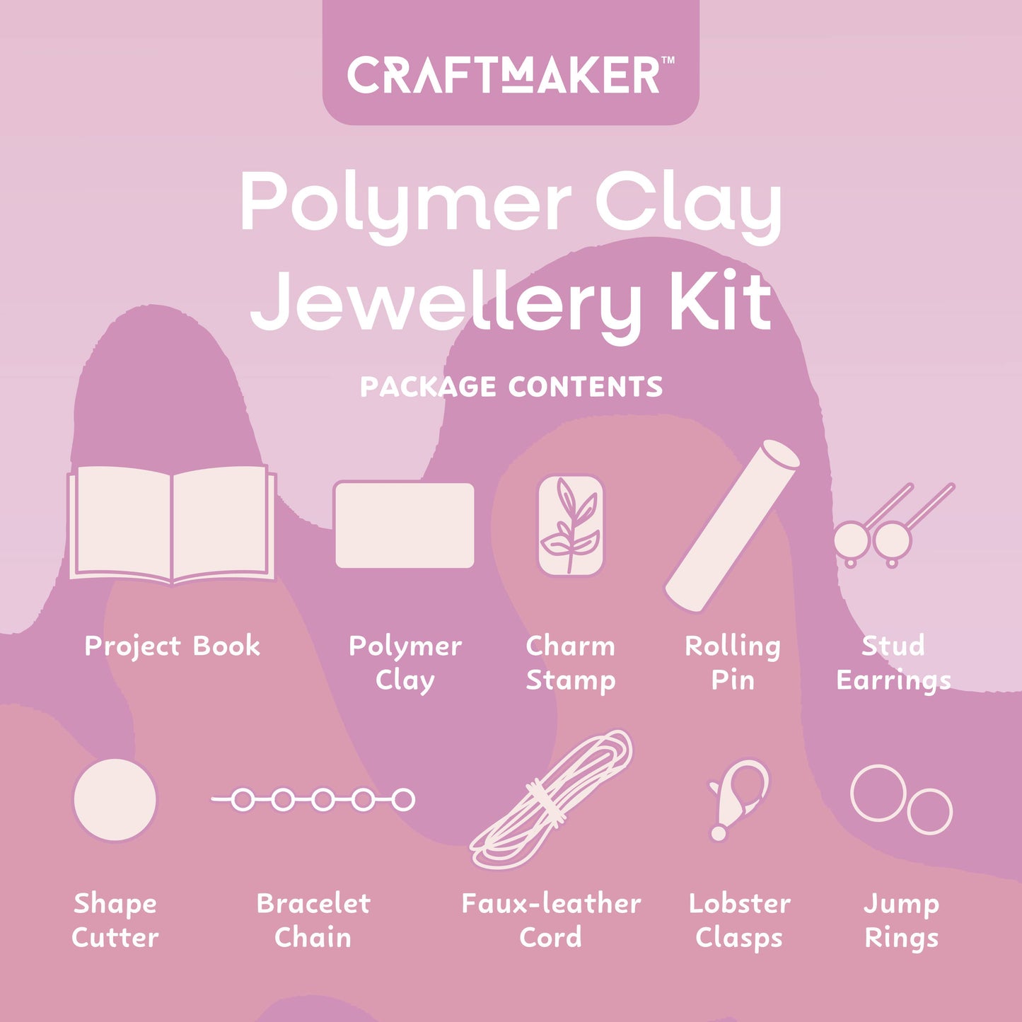 CRAFTMAKER POLYMER CLAY JEWELLERY KIT