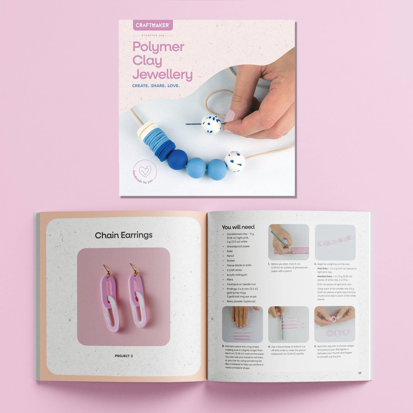 CRAFTMAKER POLYMER CLAY JEWELLERY KIT