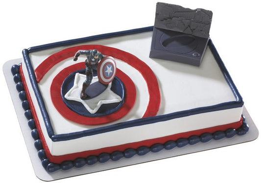CAPTAIN AMERICA CAKE DECORATION KIT