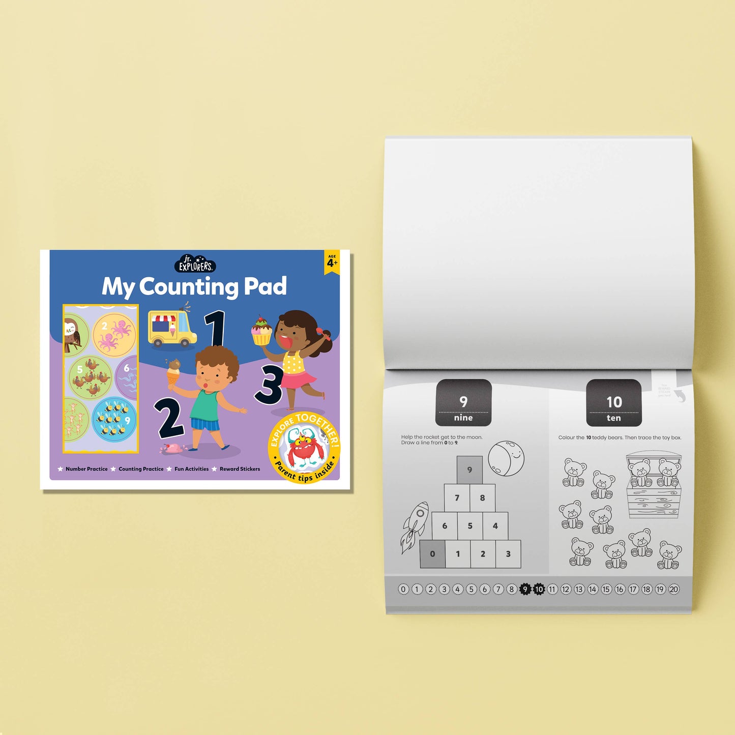 HINKLER JUNIOR EXPLORERS MATHS ACTIVITY SET AND LAP DESK