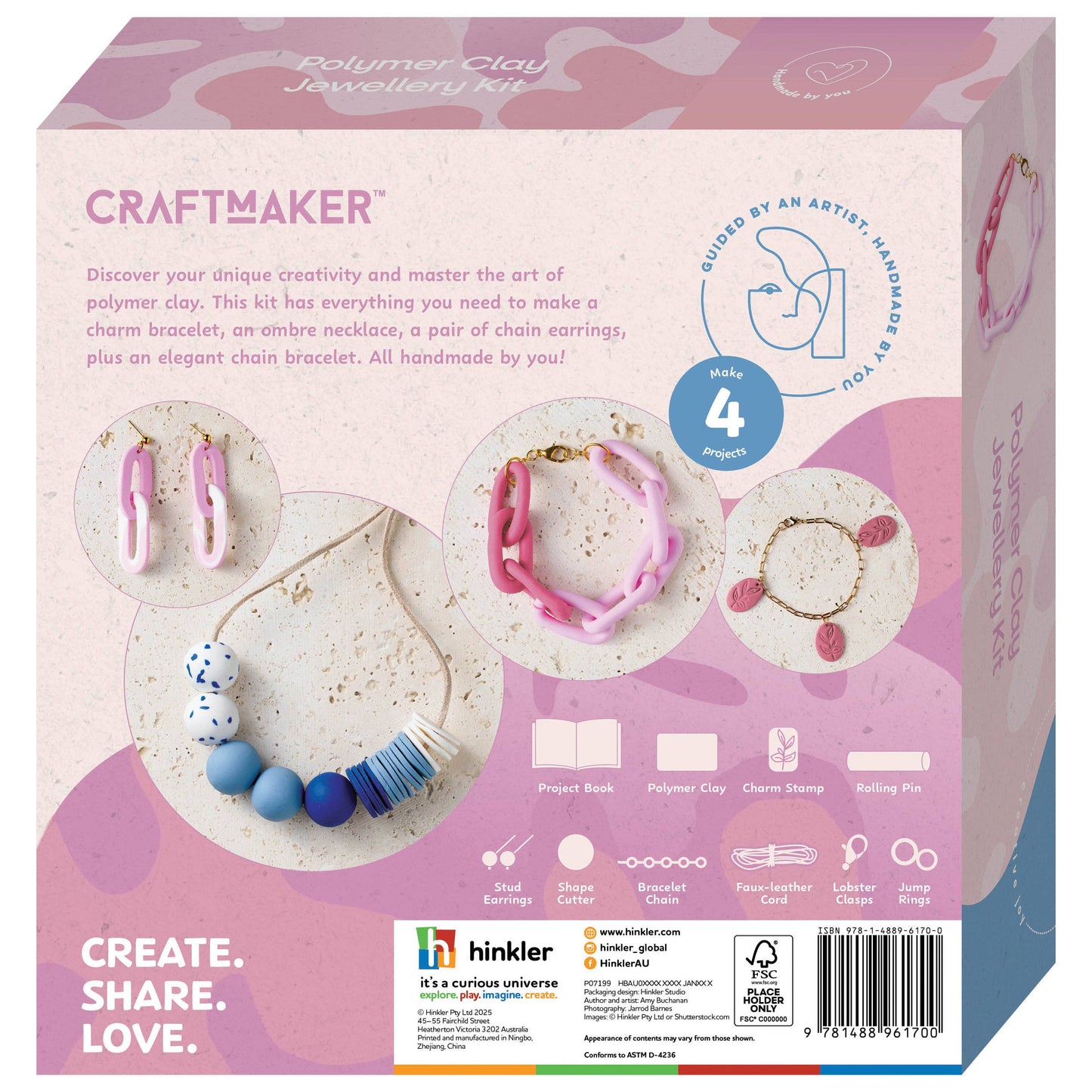 CRAFTMAKER POLYMER CLAY JEWELLERY KIT