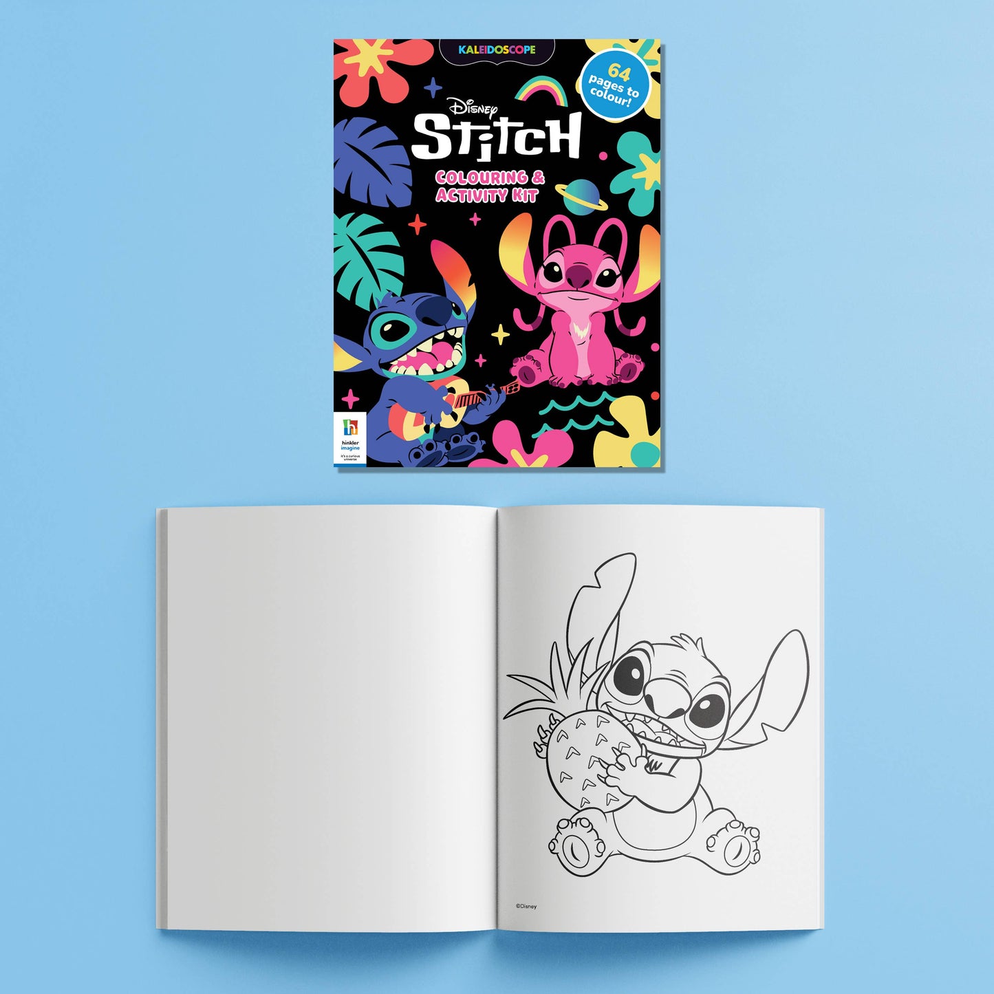 HINKLER SUPER KALEIDOSCOPE STITCH COLOURING AND ACTIVITY KIT