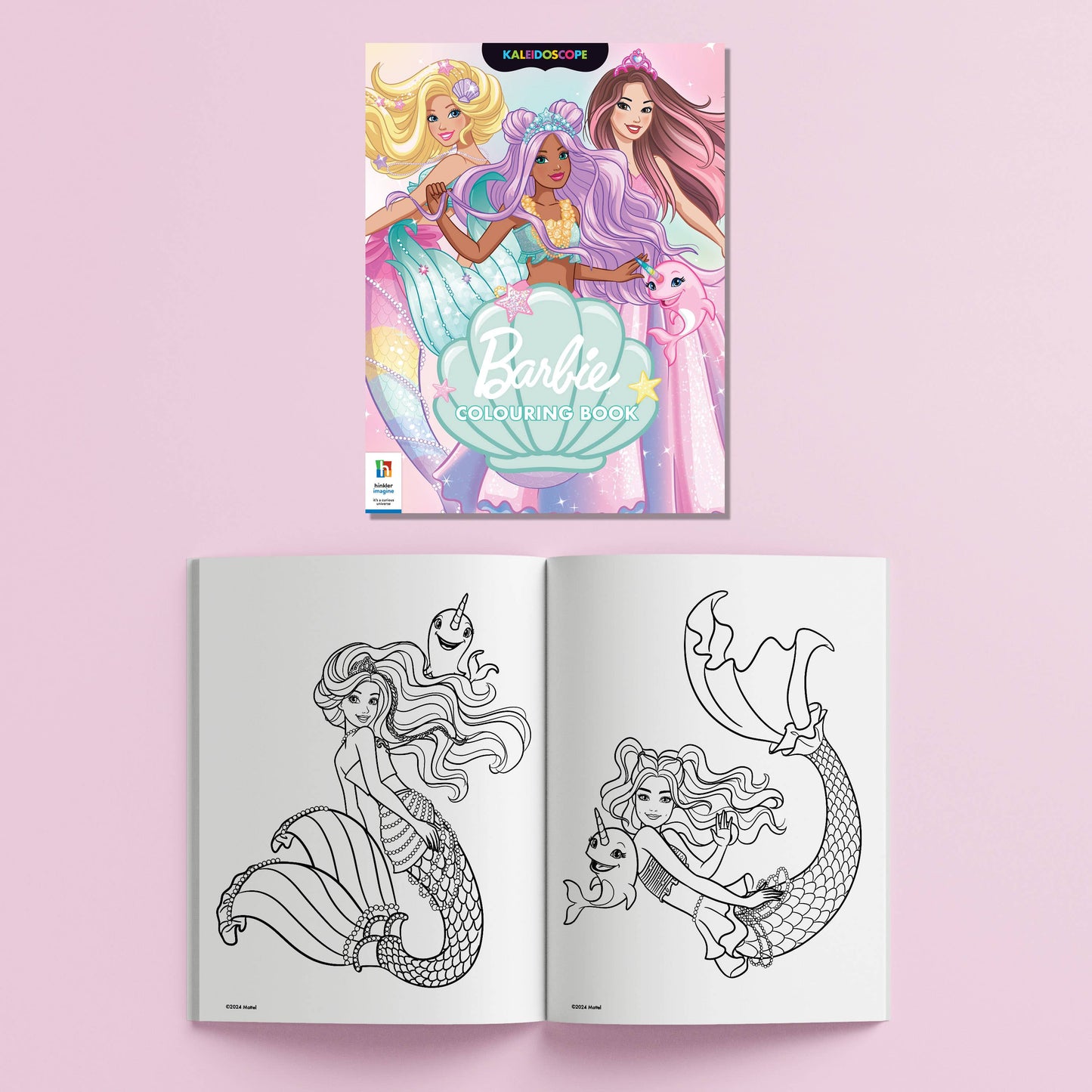HINKLER KALEIDOSCOPE BARBIE COLOURING & ACTIVITY KIT