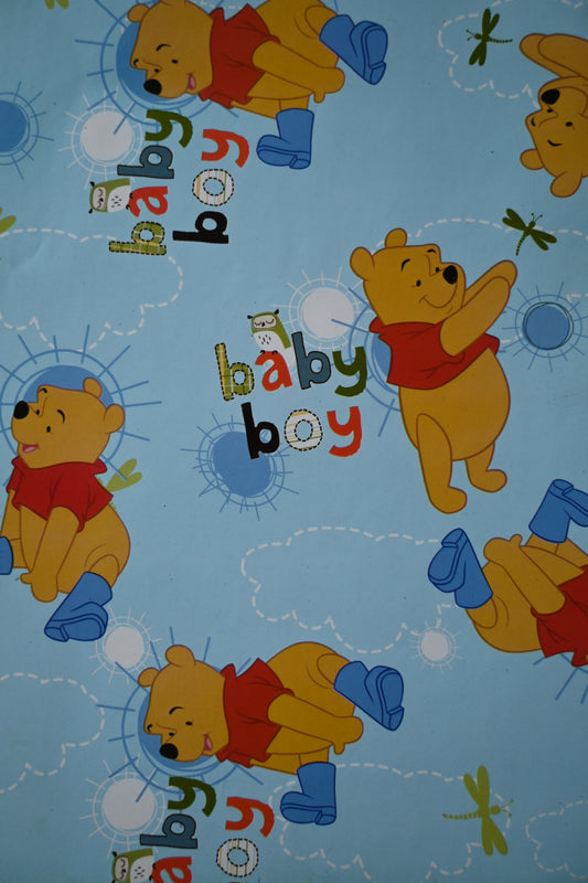 GIFT WRAP - WINNIE THE POOH BABY BOY