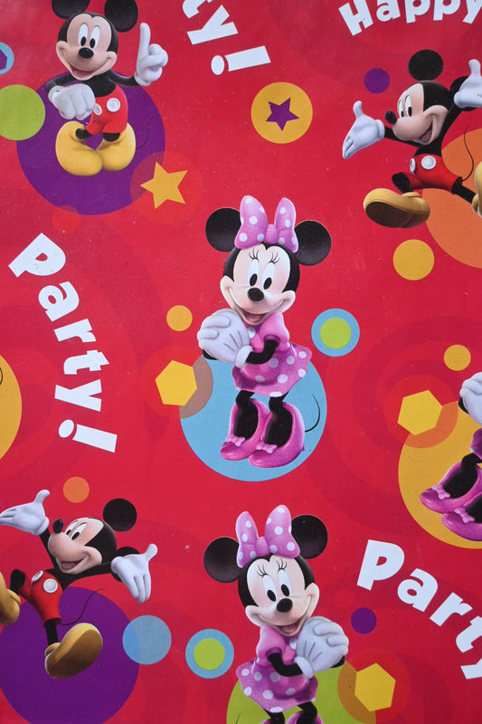 GIFT WRAP - MICKEY & MINNIE MOUSE