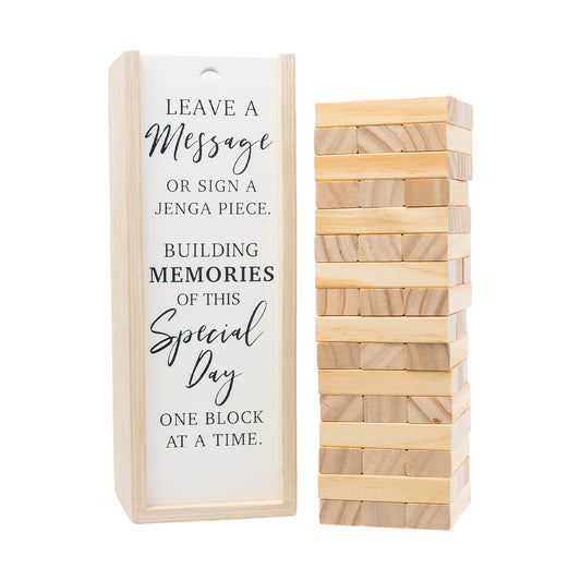 WEDDING SIGNATURE JUMBLING TOWER