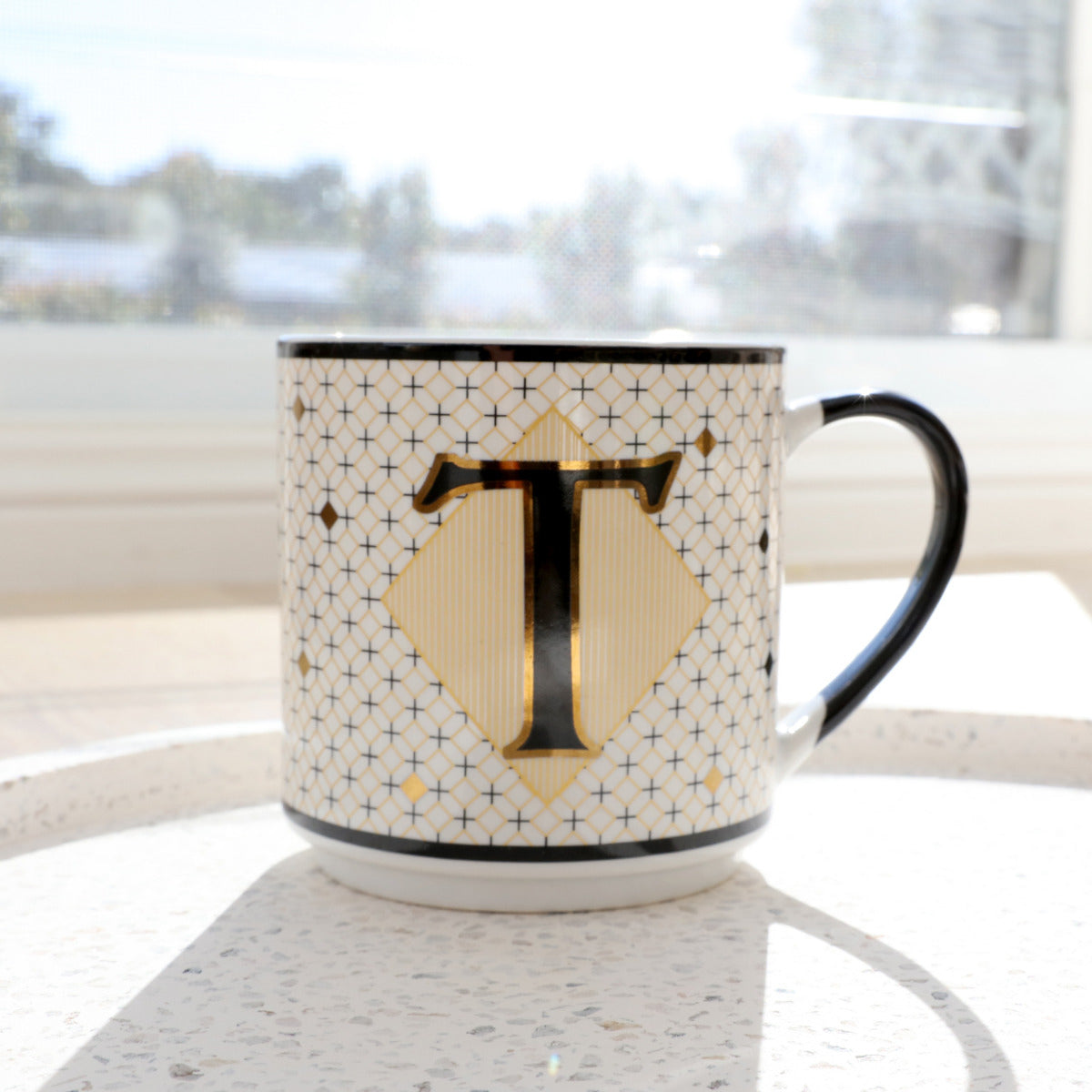 MONOGRAM MUG - LETTER T