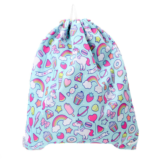 SPLOSH OUT & ABOUT DRAWSTRING BAG - RAINBOW