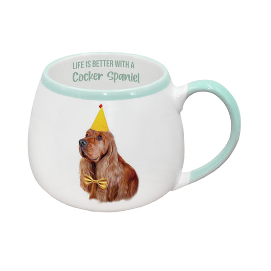 PAINTED PET COCKER SPANIEL MUG