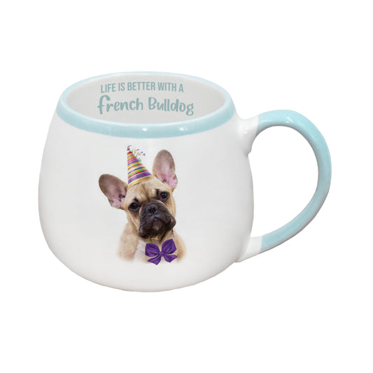 PAINTED PET FRENCH BULLDOG MUG