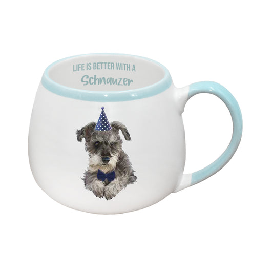 PAINTED PET SCHNAUZER MUG