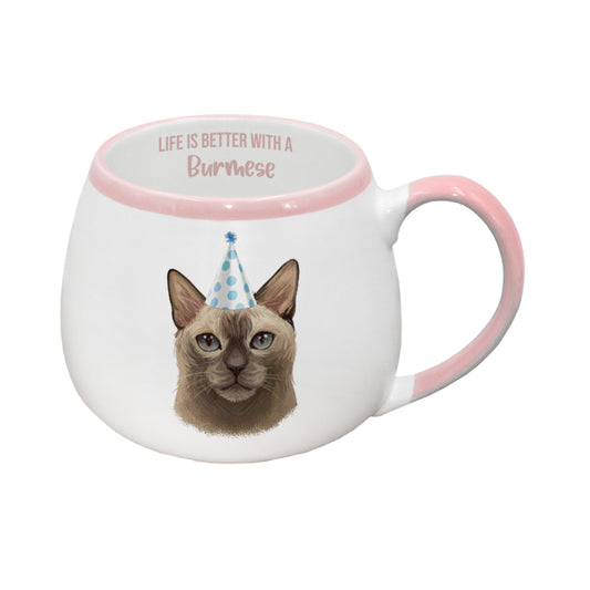 PAINTED PET BURMESE MUG