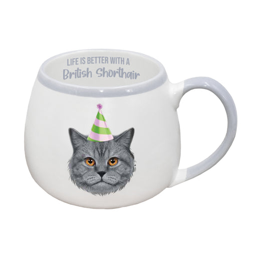 PAINTED PET BRITISH SHORTHAIR MUG