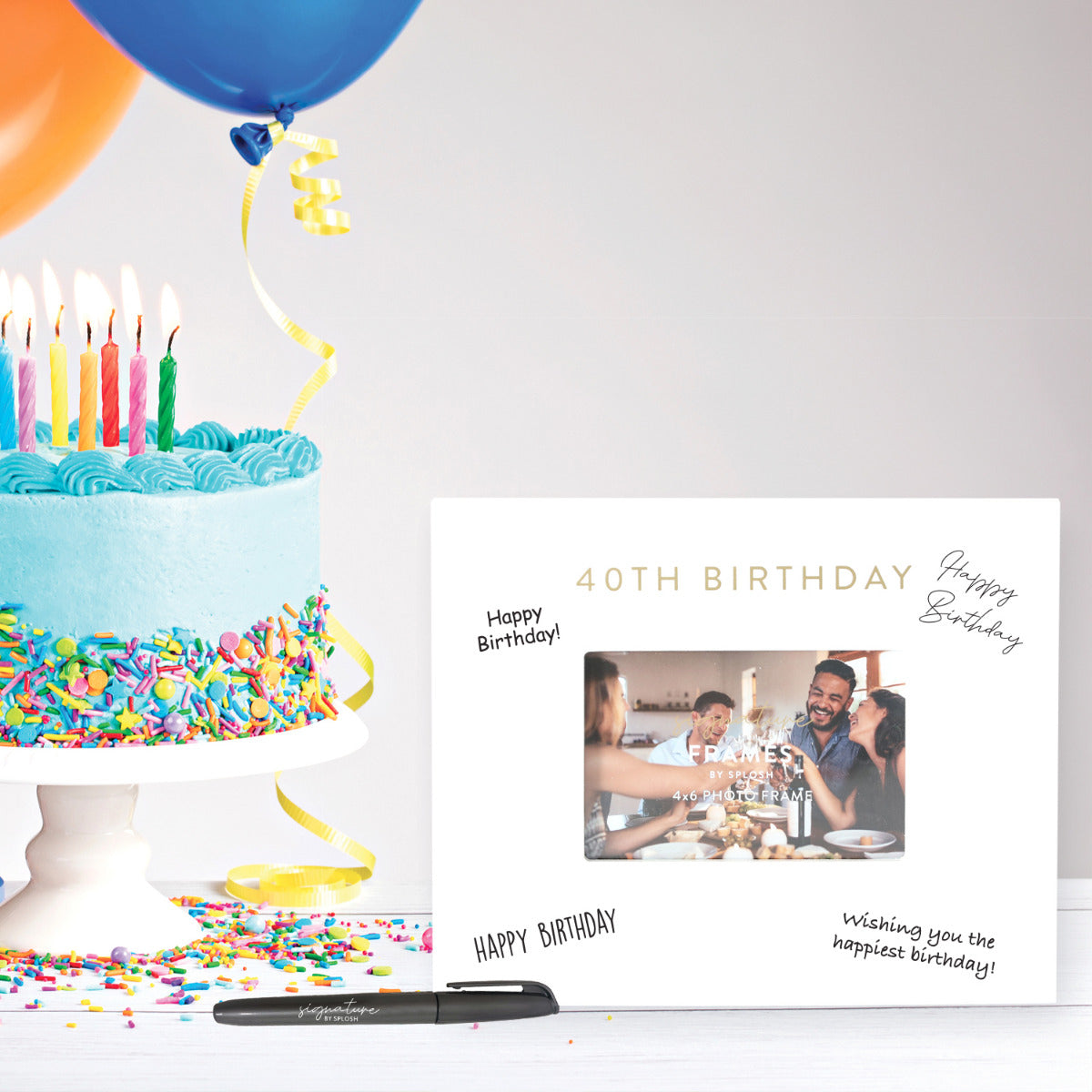 40TH BIRTHDAY SIGNATURE FRAME