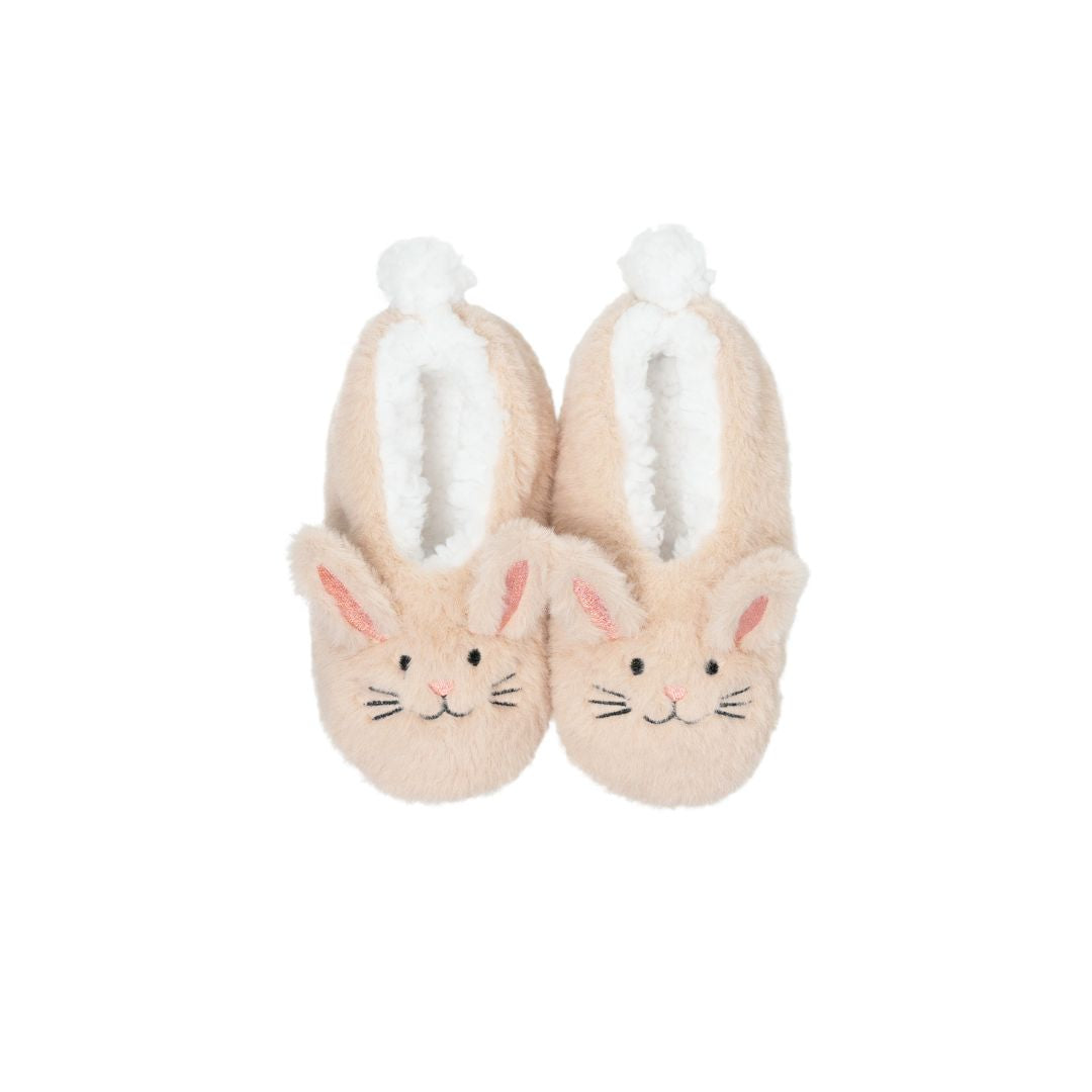 SPLOSH SNUGGUPS KIDS ANIMAL SLIPPERS - BUNNY