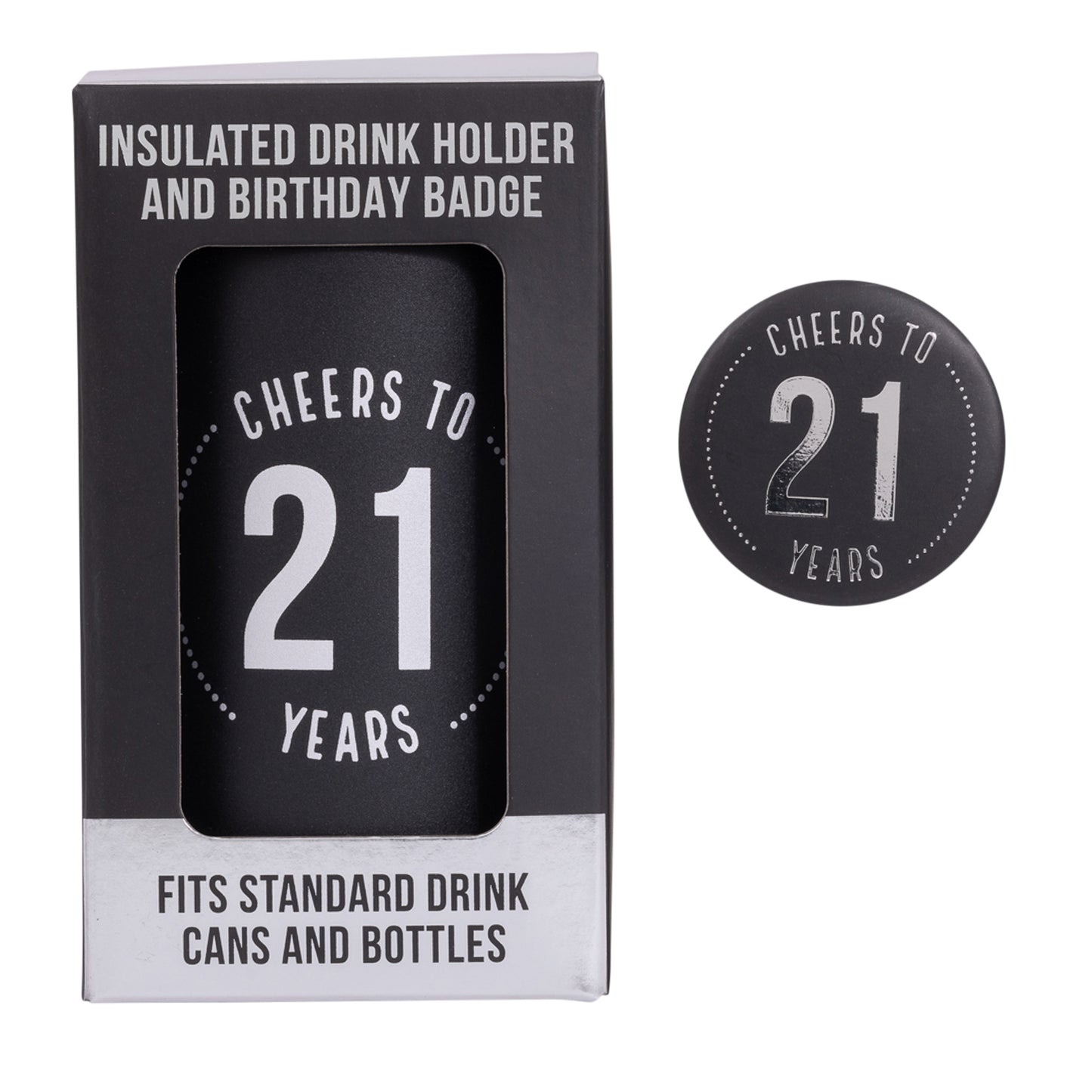 21ST INSULATED DRINK COOLER & BADGE SET