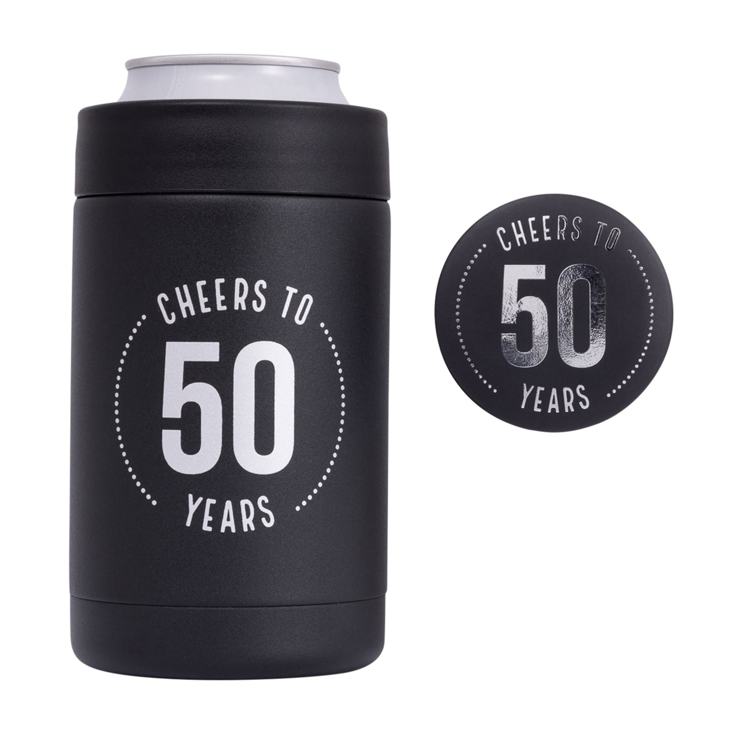 50TH INSULATED DRINK COOLER & BADGE SET