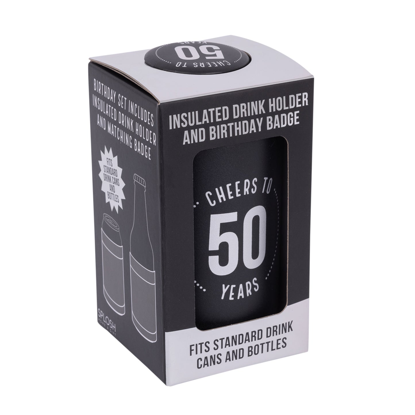 50TH INSULATED DRINK COOLER & BADGE SET