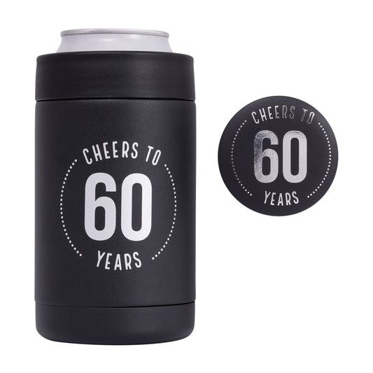 60TH INSULATED DRINK COOLER & BADGE SET