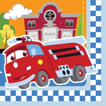 DISNEY CARS 1ST BIRTHDAY BEVERAGE NAPKINS - PACK OF 16