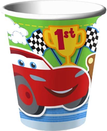 DISNEY CARS BABY'S 1ST BIRTHDAY 266ML CUPS - PACK OF 8