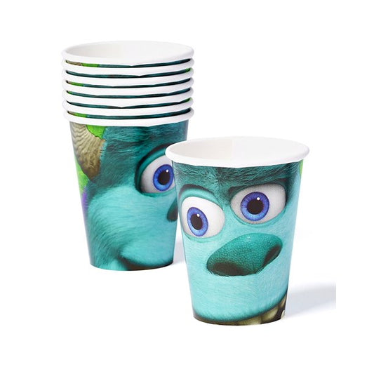 MONSTERS UNIVERSITY 266ML PAPER CUPS - PACK OF 8