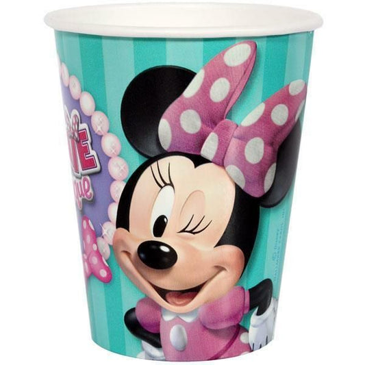 MINNIE MOUSE BOW-TIQUE DREAM PARTY 266ML PAPER CUPS - PACK OF 8