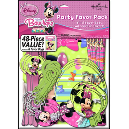 MINNIE MOUSE BOW-TIQUE MEGA MIX VALUE PACK - 48 PARTY FAVORS