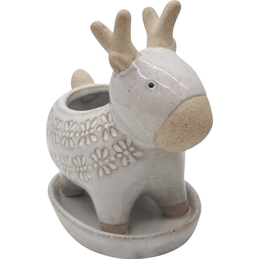 SMALL CHRISTMAS PLANTER - REINDEER